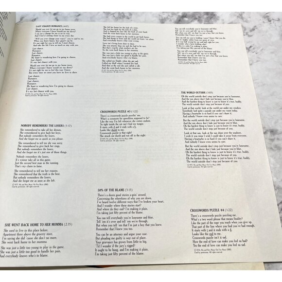 Larry Hosford Cross Words Vinyl LP Folk Rock 1976 Shelter Records + Lyric Insert - Picture 5 of 8